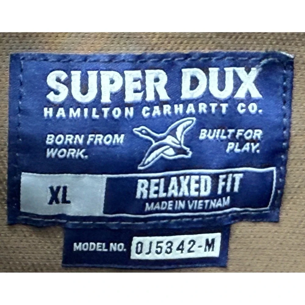 Carhartt Super Dux Relaxed Fit Light Weight Mock Neck Men's Jacket‎ Size XL